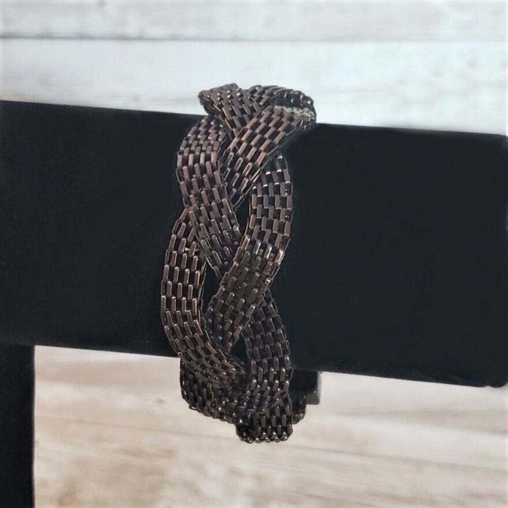Vintage Bracelet - Brown Braided Style Bracelet